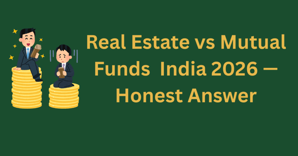 real estate vs mutual funds India 2026 honest comparison