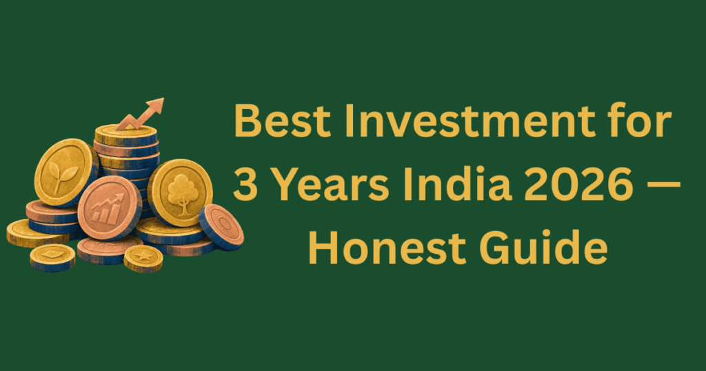 best investment for 3 years in India 2026 complete guide